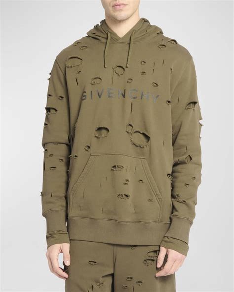 men's givenchy sweatsuit|givenchy destroyed sweatshirt.